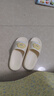 紅豆可愛(ài)厚底拖鞋女款夏季2025新款室內家居浴室防滑防臭涼拖女士外穿 黃色【云朵】 38-39 【適合37-38腳內長(cháng)245MM】 曬單實(shí)拍圖