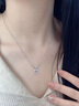 老鳳祥S999足銀項鏈小貓咪時(shí)尚潮流女士吊墜送女友生日七夕情人節禮物 小貓咪項鏈/老鳳祥品牌包裝 曬單實(shí)拍圖