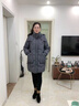 鴨鴨（YAYA）媽媽冬裝羽絨服女中長(cháng)款2025新款中老年女裝大碼保暖純色連帽外套 紫色 XL (建議90-110斤) 曬單實(shí)拍圖