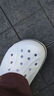 crocs卡駱馳貝雅卡駱班|205089 白/深藍(lán)-126 36/37(220mm)  曬單實(shí)拍圖