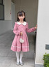 安妮優(yōu)兒（Anneyol）女童秋冬款連衣裙2025新款秋冬季小女孩公主裙秋裝兒童長(cháng)袖裙子 粉色長(cháng)袖 150 曬單實(shí)拍圖