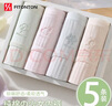 FitonTon5條裝內褲女純棉襠女士?jì)妊澮志醒倥鞖庠贫湎盗?XL 曬單實(shí)拍圖