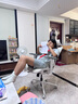 永藝沃克Lady/Pro人體工學(xué)椅電腦椅午休可躺人工力學(xué)電競女生學(xué)習辦公 柔紗米【8向扶手+4D護腰】無(wú)腳托 曬單實(shí)拍圖