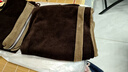帕絲特春秋減齡燈芯絨撞色連帽外套+褲子媽媽裝休閑套裝 深咖 2XL 曬單實(shí)拍圖