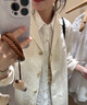 無印良品（MUJI）女式 漢麻 棉 大衣 風衣外套女裝 25年夏季 BD105C5S 象牙色條紋 S (155/80A) 曬單實拍圖