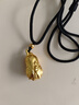 DL 1998胖東來(lái)同款項鏈女24KI金色吊墜真金999金百財白菜吊墜掛墜18k黃金 百財白菜吊墜(+繩子+珠子) 曬單實(shí)拍圖