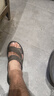 卡帝樂(lè )鱷魚(yú)涼鞋男真皮夏季2025新款防臭沙灘鞋男士休閑開(kāi)車(chē)鞋防滑涼拖鞋防水 棕色 40 曬單實(shí)拍圖