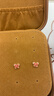 六福珠寶18K金蝴蝶鎏彩工藝耳釘耳飾送禮  GEKTBE0004R 總重0.80克配硅膠耳堵 曬單實(shí)拍圖