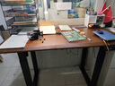 木藝生高端實(shí)木電動(dòng)升降桌書(shū)桌電腦桌臺式電競辦公桌子四立柱升降工作臺 升級線(xiàn)盒3cm胡桃色-4立柱雙電機 120*60【免費送裝】 曬單實(shí)拍圖
