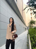 CinvaiKrose【趙昭儀同款】包包女包2025新款保齡球斜挎包生日七夕情人節(jié)禮物 咖啡色【送女友老婆女生禮物走心】 曬單實拍圖