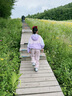 探路者（TOREAD）旗艦 兒童褲子男女中大童裝春夏季百搭潮褲可拆卸衛褲 磁瓦粉 140 曬單實(shí)拍圖