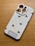 棒棒冰氣質(zhì)ins蝴蝶結波點(diǎn)iPhone14蘋(píng)果手機殼15硅膠16適用13pro max軟女 16promax 椰白 簡(jiǎn)標波點(diǎn)結 曬單實(shí)拍圖