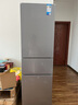 美的（Midea）220L家用小冰箱小型三門三溫區(qū)中門軟冷凍節(jié)能省電低音出租房電冰箱國家補(bǔ)貼 BCD-220TM鈦鋼灰 曬單實(shí)拍圖