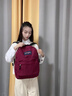 jansport杰斯伯雙肩包男女大容量電腦背包高中初中大學(xué)生書包旅行 葡萄紫酒紅+隔層+側(cè)袋 曬單實拍圖