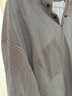 無印良品（MUJI）男式?jīng)龈泻嗬I(lǐng)短袖T恤 男士打底衫男款25年夏季涼感物語男裝 藏青色條紋 L (175/100A) 曬單實拍圖