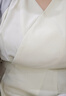 獨束大碼女裝2025春季收腰系帶雪紡長(cháng)袖襯衫胖MM顯瘦百搭V領(lǐng)上衣 米黃色 2XL (尺碼：4) 曬單實(shí)拍圖