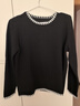 寧蔚2026春夏新款小香風(fēng)短款上衣針織打底衫女裝寬松洋氣內搭上衣DNZ 2292圓領(lǐng)長(cháng)袖款黑色 薄款 2XL 【建議125-135斤】 曬單實(shí)拍圖