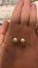 GiO珠寶 Akoya海水珍珠耳釘18K金耳飾女送老婆送女友生日禮物 曬單實(shí)拍圖