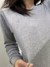 恒源祥秋衣秋褲女士純棉內衣抗菌防螨薄款棉毛衫打底保暖內衣秋冬季套裝 淺灰【中領(lǐng)】 【7A抗菌防螨】 L 【建議120-140斤】 曬單實(shí)拍圖