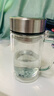 富光雙層玻璃杯支持團購定制泡茶杯辦公杯帶把 大容量男女水杯子580ML 曬單實拍圖