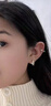 伊燦不對稱(chēng)玫瑰花愛(ài)心耳釘女小眾設計氣質(zhì)耳飾2025新款爆款高級感耳環(huán) 玫瑰花愛(ài)心耳釘 曬單實(shí)拍圖