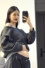 苒琦媽咪孕婦秋裝2025新款時(shí)尚假兩件衛衣孕媽法式穿搭半身裙秋冬兩件套裝 灰色套裝 L 曬單實(shí)拍圖