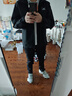 美津濃（MIZUNO）戶(hù)外休閑夾克男士防風(fēng)防水情侶連帽梭織外套 黑色 L 曬單實(shí)拍圖