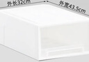 清野の木 衣物收納箱特大號抽屜收納盒儲物箱 30L透白 3個(gè)裝 曬單實(shí)拍圖