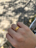 周六福 黃金戒指女款足金指環(huán)桃花嫁輕婚嫁系列結婚送禮 計價(jià)T 13號-3.79g 曬單實(shí)拍圖