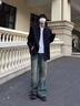 雅鹿長(cháng)袖襯衫男士秋季新款潮流時(shí)尚多口袋長(cháng)袖襯衣翻領(lǐng)寬松百搭上衣服 咖色 M 約100-125斤 曬單實(shí)拍圖