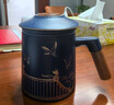 上新了文創(chuàng) 故宮泡茶杯 陶瓷茶水分離杯文創(chuàng)禮品送爸爸生日禮物 祥瑞380ml（藍色） 曬單實拍圖
