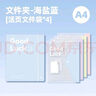 三年二班Goodluck文件收納冊文件夾試卷夾A4文件袋文件夾資料冊辦公用品文件冊袋多頁(yè)多層插頁(yè)檔案冊依云白 曬單實(shí)拍圖