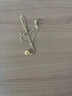 中國黃金（CHINA GOLD）可愛(ài)貓爪黃金項鏈女款足金小貓咪吊墜情人節生日禮物送女友愛(ài)人 【今/次日達】可愛(ài)貓爪吊墜-S925鏈 約0.3g 曬單實(shí)拍圖
