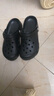 名創(chuàng  )優(yōu)品（MINISO）洞洞鞋男女夏季外穿沙灘涼鞋防滑厚底踩屎感包頭涼拖鞋黑色40-41 曬單實(shí)拍圖
