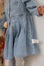 巴拉巴拉【商場(chǎng)同款】童裝寶寶連衣裙女童牛仔裙2025秋新款A字裙 牛仔淺藍88101 100 曬單實(shí)拍圖