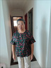 啄木鳥2025香云紗真絲上衣女夏款波點(diǎn)圓領(lǐng)短袖桑蠶絲t恤小衫Z 棕綠圓點(diǎn) L 【建議90-110斤】 曬單實(shí)拍圖