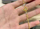 周大生（CHOW TAI SENG）星光蝴蝶純銀手鏈女款小眾精致手飾閨蜜情人節(jié)七夕禮物送女友 星光蝴蝶手鏈 曬單實拍圖
