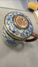 兮元記青花汝窯泡茶杯陶瓷茶水分離杯送長(cháng)輩中秋節實(shí)用生日禮物伴手禮品 繁花天福辦公杯-不含底碟-簡(jiǎn)裝 曬單實(shí)拍圖
