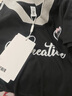 森馬（Semir）涼感T|短袖T恤女短款撞色V領(lǐng)夏季2025新款字母修身上衣運動(dòng)風(fēng) 黑色90001 L 曬單實(shí)拍圖