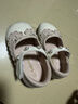 巴拉巴拉童鞋兒童穩步鞋女童春秋精致蝴蝶結繡花甜美文藝公主鞋 米白10301 21 (腳長(cháng)12.8-13.2/內長(cháng)14.2) 曬單實(shí)拍圖