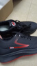 男鞋新款防水防滑耐磨工作鞋運動(dòng)鞋皮面工作鞋勞保鞋 黑色 單層 2511皮面黑紅 43 曬單實(shí)拍圖