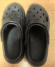 名創(chuàng  )優(yōu)品（MINISO）洞洞鞋男士夏季外穿防滑厚底eva踩屎感涼鞋防臭海邊沙灘包頭拖鞋 曬單實(shí)拍圖