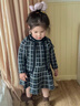 FIDQIOG國際品牌女童小香風(fēng)針織外套連衣裙幼兒園女孩秋裝毛衣裙36 黑色 X017# 100 (建議身高80-90cm) 曬單實拍圖