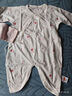 貝瑞加（Babyprints）嬰兒連體衣2件裝新生寶寶蝴蝶衣長袖護(hù)肚連身衣滿月服 小兔59 曬單實拍圖