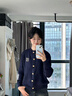 矜持范毛衣女開(kāi)衫外搭2025新款春季學(xué)院風(fēng)寬松百搭針織衫女短款外套 灰色版 M 建議95-105斤 曬單實(shí)拍圖