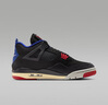 耐克（NIKE）男鞋新款Air Jordan 4 Rare Air AJ4黑灰 男子中幫復古籃球鞋 FV5029-003 43 曬單實(shí)拍圖
