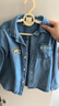 戴維貝拉（DAVE＆BELLA）2025新款春秋兒童男童牛仔外套女童襯衫襯衣長(cháng)袖秋裝中大童上衣 牛仔藍 110 cm（建議身高100-110cm） 曬單實(shí)拍圖