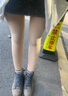 卡拉美拉（Caramella）光腿神器打底褲襪女秋冬季加絨加厚裸感美腿顯瘦膚色連腳褲襪 曬單實拍圖