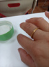 RSRDDY老鳳凰999黃金足金素圈磨砂金色簡(jiǎn)約食指戒指掉色時(shí)尚男女 金色戒指2MM滿(mǎn)天星同款同款 戒圈7號【105-115斤】同款同款 曬單實(shí)拍圖