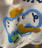 嘟嘟家兒童套裝寬松秋季寶寶polp衛(wèi)衣男童褲子女童秋裝兩件套潮 藍色100 曬單實拍圖
